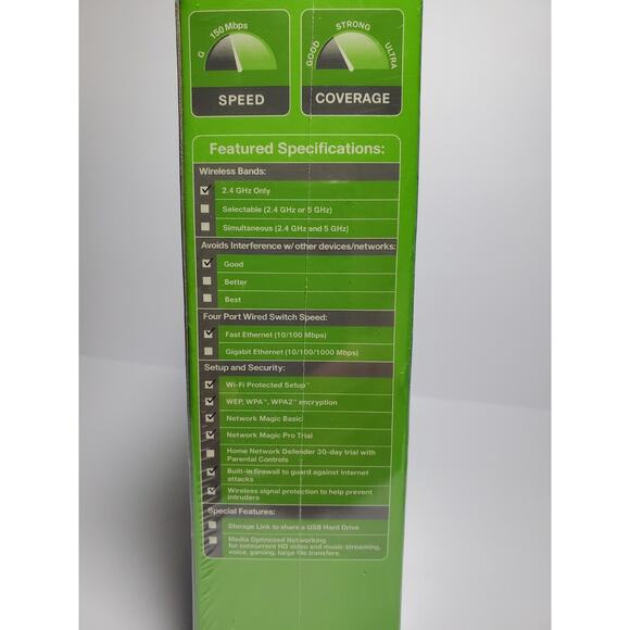 New SEALED Linksys Wireless-N Home Router Cisco Model WRT120N 2.4 GHz Four Port - Picture 5 of 6